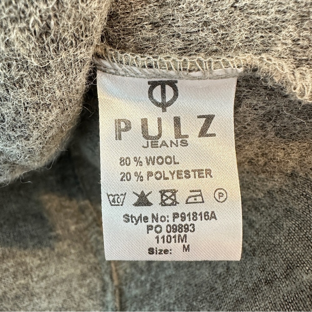NWT PULZ Denmark Wool Blend Double Breasted Cardigan Lady Jacket M - Picture 7 of 10